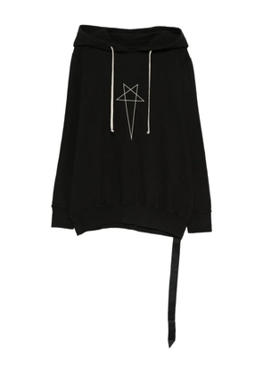 Rick Owens DRKSHDW star graphic hooded - Black