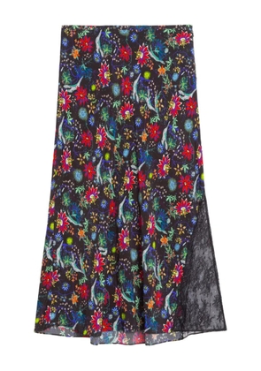 Zadig&Voltaire Jayla floral midi skirt - Blue
