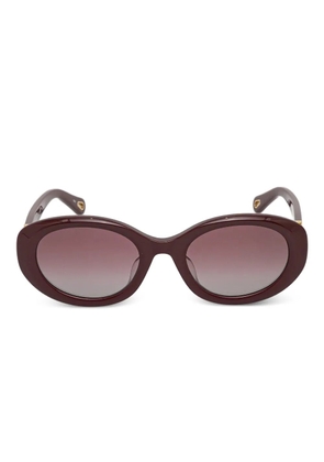 Chloé Eyewear oval-frame sunglasses - Red