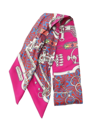 Hermès Pre-Owned 2000s Mors et Gourmettes Remix scarf - Pink