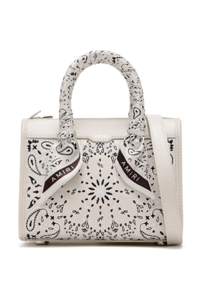 AMIRI micro Bandana Triangle tote bag - White