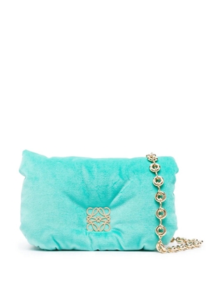 LOEWE mini Goya puffer shoulder bag - Blue