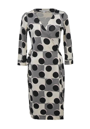 DVF Diane von Furstenberg polka dot wrap dress - White