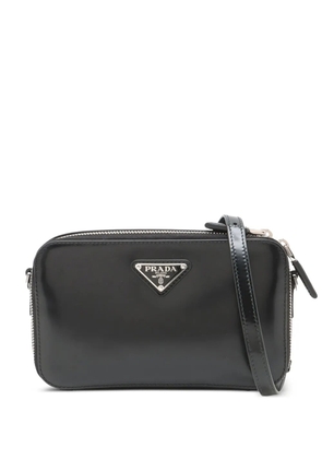 Prada Pre-Owned 2013-2025 Brushed Leather Brique crossbody bag - Black
