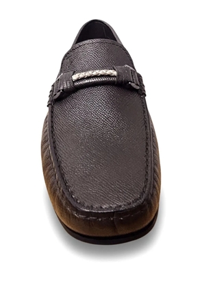 Tod's City Gommino textured loafers - Brown