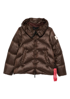 AFTER LABEL padded hooded jacket - Brown