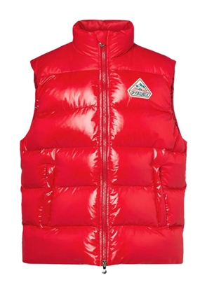 Pyrenex logo down gilet - Red