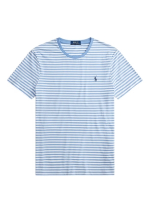 Polo Ralph Lauren striped embroidered-logo T-shirt - Blue