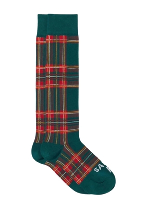 MC2 Saint Barth Sox tartan logo socks - Green