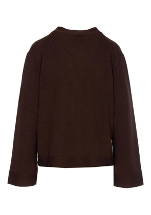 Allude buttoned-front cardigan - Brown