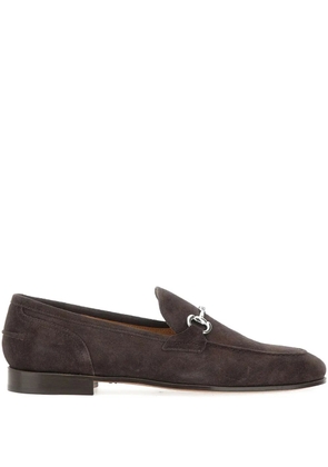Duca Degli Abruzzi almond-toe suede loafers - Brown