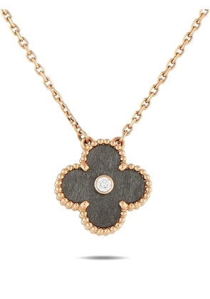 Van Cleef & Arpels Pre-Owned 18K rose gold diamond necklace - Pink