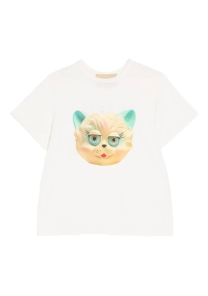 Valentino Garavani Le Chat de la Maison-print T-Shirt - White