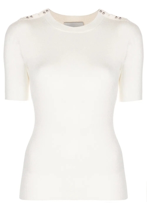 3.1 Phillip Lim button-detail ribbed T-shirt - White