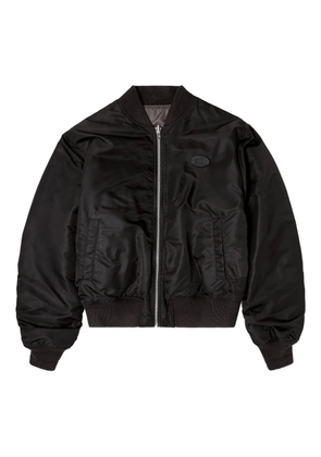 Diesel logo-appliqué padded jacket - Black