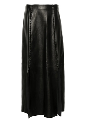 AERON Chateau leather maxi skirt - Black
