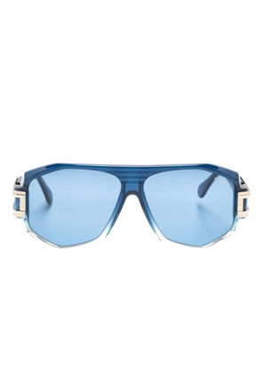 Cazal D-frame logo-engraved sunglasses - Blue