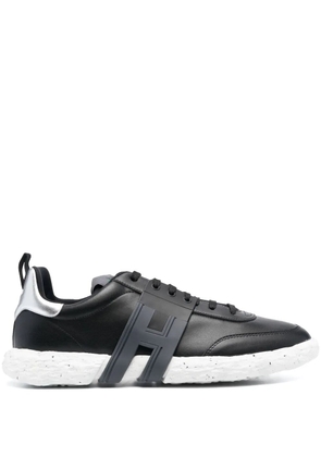 Hogan side logo-patch low-top sneakers - Black