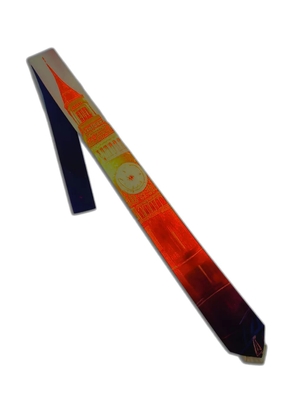 JORDANLUCA clock-print tie - Blue