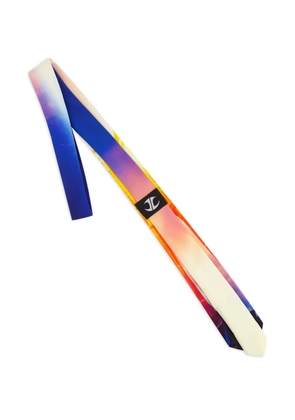 JORDANLUCA clock-print tie - Blue