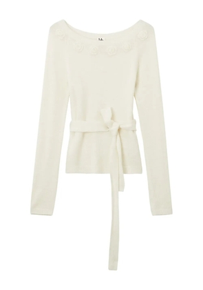 b+ab belted sweater - Neutrals