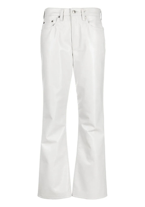 AGOLDE bootcut leather-blend trousers - Grey