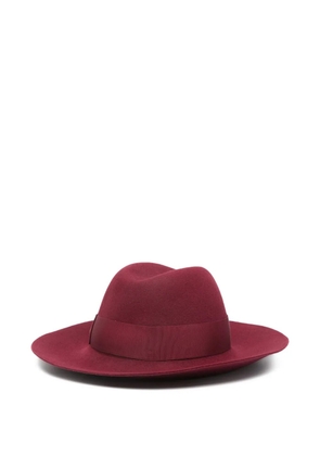Borsalino Claudette ribbon-detail hat - Red