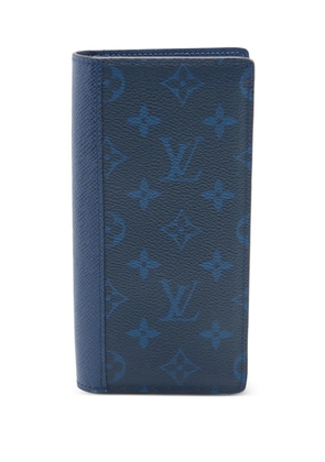 Louis Vuitton Pre-Owned 2021-2025 Monogram Taigarama Brazza Bifold Wallet long wallets - Blue