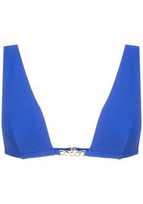 Lenny Niemeyer chain-trim triangle bikini top - Blue