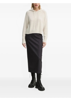 FROM FUTURE hooded ribbed hoodie - Neutrals