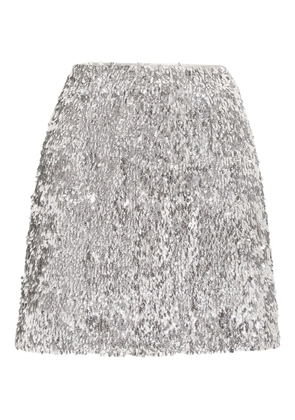Dolce & Gabbana sequined mini skirt - Silver