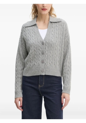 FROM FUTURE cable-knit buttoned cardigan - Grey
