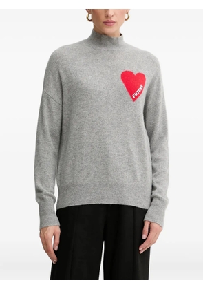 FROM FUTURE heart-motif sweater - Grey