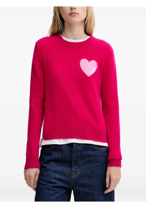 FROM FUTURE heart-detail sweater - Pink