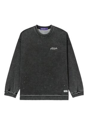 aftermaths distressed-effect sweatshirt - Grey