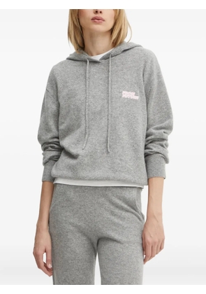 FROM FUTURE heart-motif hoodie - Grey