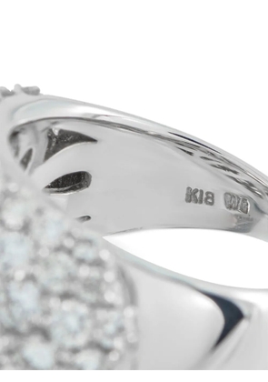 LB Exclusive 18K white gold diamond ring - Silver