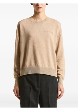 Peserico pocket knitwear - Neutrals