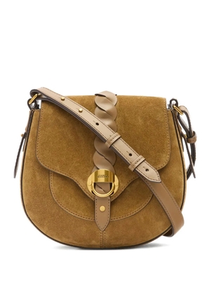 ISABEL MARANT Altay braided leather shoulder strap - Brown