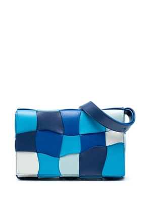 Bottega Veneta Pre-Owned 2012-2025 Nappa Intrecciato Wavy Cassette crossbody bag - Blue