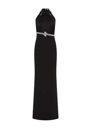 Rebecca Vallance Lilith embellished halterneck dress - Black
