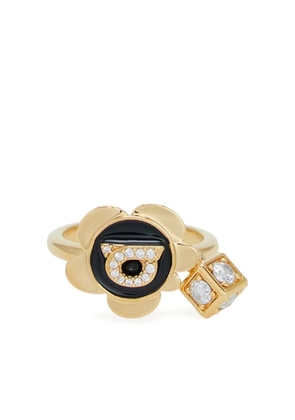 Ferragamo Gancini charm ring - Gold