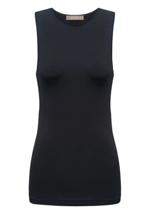 12 STOREEZ crew-neck stretch tank top - Black