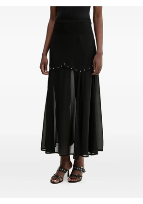 NEVER FULLY DRESSED A-line maxi skirt - Black