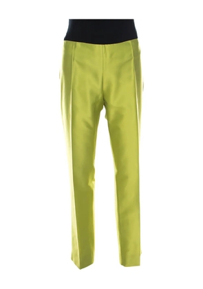 Moschino Pre-Owned contrasting-trim trousers - Green
