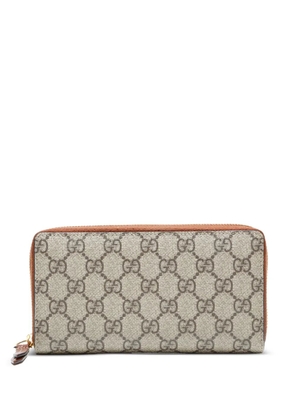 Gucci Pre-Owned GG Supreme zippy wallet - Neutrals