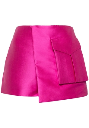 Isabel Sanchis satin-finish mini shorts - Pink