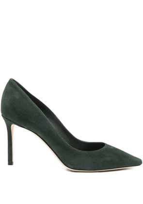 Jimmy Choo 85mm Romy suede pumps - Green