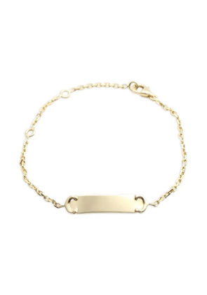 Cartier 2010s 18k yellow gold logo-plaque bracelet