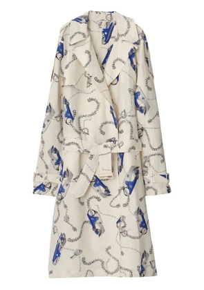 Burberry Knight Hardware taffeta trench coat - Neutrals